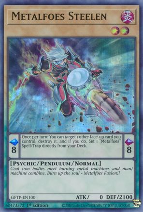 Metalfoes Steelen (GFTP-EN100) - Ghosts From the Past 1st Edition - Premium Yugioh Single from Konami - Just $0.25! Shop now at Game Crave Tournament Store