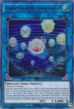 Hieratic Seal of the Heavenly Spheres (GFTP-EN053) - Ghosts From the Past 1st Edition - Premium Yugioh Single from Konami - Just $0.47! Shop now at Game Crave Tournament Store