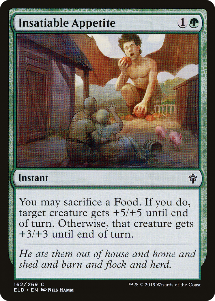 Insatiable Appetite (ELD-162) - Throne of Eldraine - Premium MTG Single from Wizards of the Coast - Just $0.25! Shop now at Game Crave Tournament Store