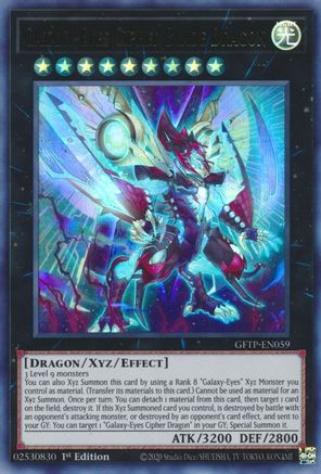 Galaxy-Eyes Cipher Blade Dragon (GFTP-EN059) - Ghosts From the Past 1st Edition - Premium Yugioh Single from Konami - Just $0.34! Shop now at Game Crave Tournament Store
