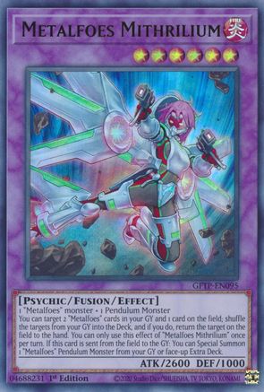 Metalfoes Mithrilium (GFTP-EN095) - Ghosts From the Past 1st Edition - Premium Yugioh Single from Konami - Just $0.08! Shop now at Game Crave Tournament Store