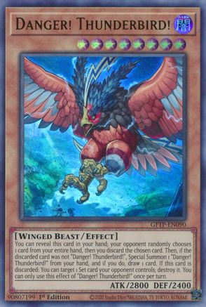 Danger! Thunderbird! (GFTP-EN090) - Ghosts From the Past 1st Edition - Premium Yugioh Single from Konami - Just $0.36! Shop now at Game Crave Tournament Store