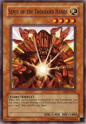 Senju of the Thousand Hands (DB1-EN046) - Dark Beginning 1 Unlimited - Premium Yugioh Single from Konami - Just $0.26! Shop now at Game Crave Tournament Store