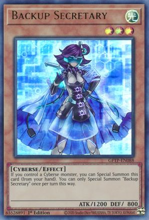 Backup Secretary (GFTP-EN088) - Ghosts From the Past 1st Edition - Premium Yugioh Single from Konami - Just $0.30! Shop now at Game Crave Tournament Store