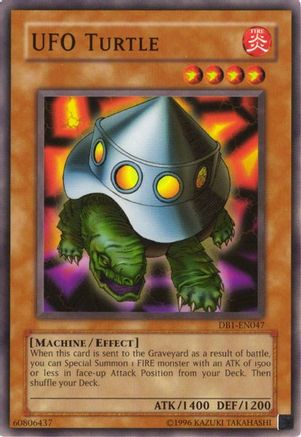 UFO Turtle (DB1-EN047) - Dark Beginning 1 Unlimited - Premium Yugioh Single from Konami - Just $0.25! Shop now at Game Crave Tournament Store
