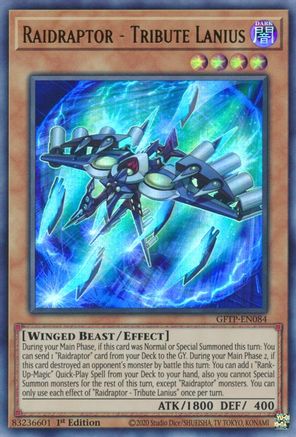 Raidraptor - Tribute Lanius (GFTP-EN084) - Ghosts From the Past 1st Edition - Premium Yugioh Single from Konami - Just $1.18! Shop now at Game Crave Tournament Store