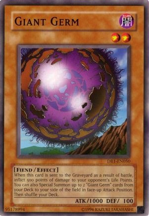 Giant Germ (DB1-EN050) - Dark Beginning 1 Unlimited - Premium Yugioh Single from Konami - Just $0.51! Shop now at Game Crave Tournament Store