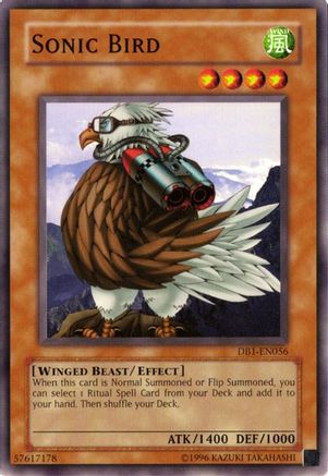 Sonic Bird (DB1-EN056) - Dark Beginning 1 Unlimited - Premium Yugioh Single from Konami - Just $0.08! Shop now at Game Crave Tournament Store