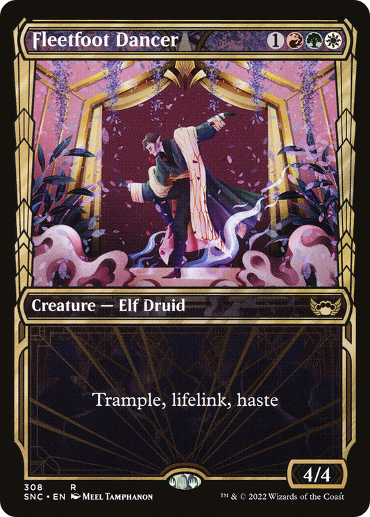Fleetfoot Dancer (SNC-308) - Streets of New Capenna: (Showcase) Foil - Premium MTG Single from Wizards of the Coast - Just $0.08! Shop now at Game Crave Tournament Store