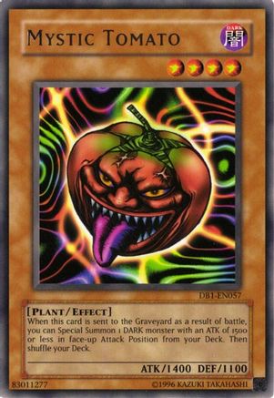 Mystic Tomato (DB1-EN057) - Dark Beginning 1 Unlimited - Premium Yugioh Single from Konami - Just $0.90! Shop now at Game Crave Tournament Store