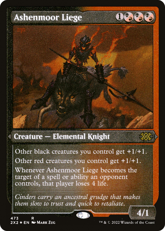 Ashenmoor Liege (2X2-473) - Double Masters 2022 Etched Foil - Premium MTG Single from Wizards of the Coast - Just $0.43! Shop now at Game Crave Tournament Store