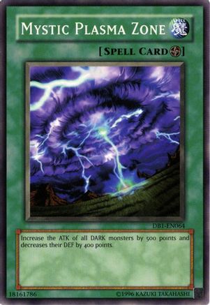 Mystic Plasma Zone (DB1-EN064) - Dark Beginning 1 Unlimited - Premium Yugioh Single from Konami - Just $0.25! Shop now at Game Crave Tournament Store