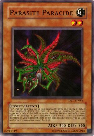 Parasite Paracide (DB1-EN068) - Dark Beginning 1 Unlimited - Premium Yugioh Single from Konami - Just $0.34! Shop now at Game Crave Tournament Store