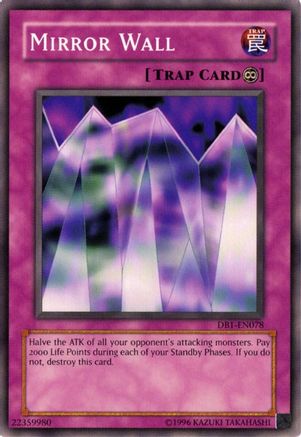 Mirror Wall (DB1-EN078) - Dark Beginning 1 Unlimited - Premium Yugioh Single from Konami - Just $0.36! Shop now at Game Crave Tournament Store