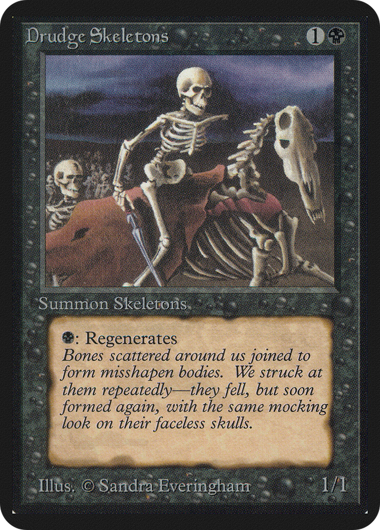 Drudge Skeletons (LEA-106) - Limited Edition Alpha - Premium MTG Single from Wizards of the Coast - Just $36.80! Shop now at Game Crave Tournament Store