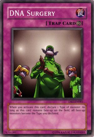 DNA Surgery (DB1-EN081) - Dark Beginning 1 Unlimited - Premium Yugioh Single from Konami - Just $0.42! Shop now at Game Crave Tournament Store