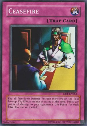 Ceasefire (DB1-EN083) - Dark Beginning 1 Unlimited - Premium Yugioh Single from Konami - Just $0.55! Shop now at Game Crave Tournament Store