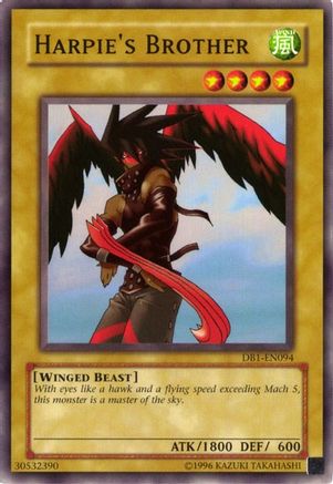 Harpie's Brother (DB1-EN094) - Dark Beginning 1 Unlimited - Premium Yugioh Single from Konami - Just $0.36! Shop now at Game Crave Tournament Store