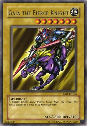 Gaia The Fierce Knight (DB1-EN103) - Dark Beginning 1 Unlimited - Premium Yugioh Single from Konami - Just $0.13! Shop now at Game Crave Tournament Store