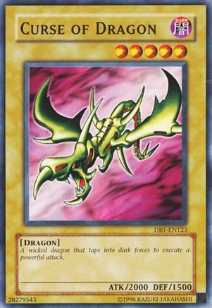 Curse of Dragon (DB1-EN123) - Dark Beginning 1 Unlimited - Premium Yugioh Single from Konami - Just $0.48! Shop now at Game Crave Tournament Store