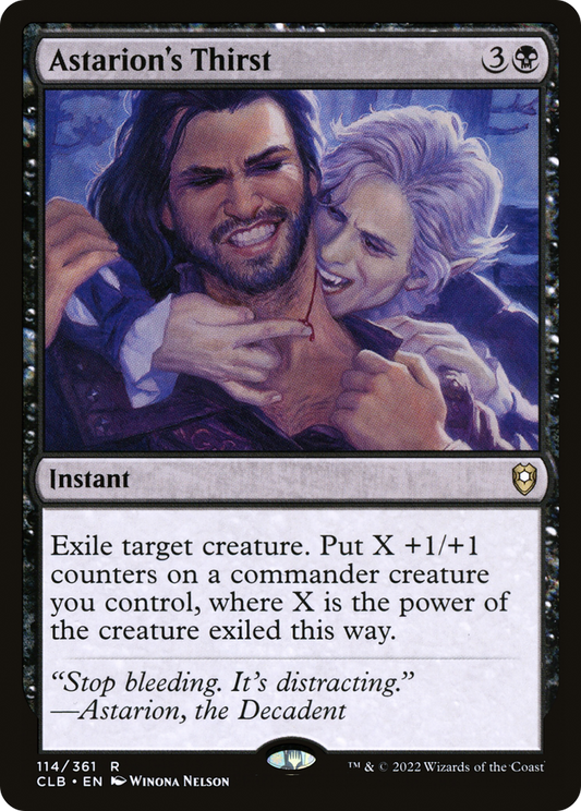 Astarion's Thirst (CLB-114) - Commander Legends: Battle for Baldur's Gate - Premium MTG Single from Wizards of the Coast - Just $0.19! Shop now at Game Crave Tournament Store
