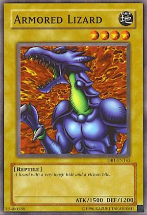 Armored Lizard (DB1-EN143) - Dark Beginning 1 Unlimited - Premium Yugioh Single from Konami - Just $0.25! Shop now at Game Crave Tournament Store