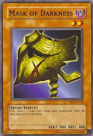 Mask of Darkness (DB1-EN150) - Dark Beginning 1 Unlimited - Premium Yugioh Single from Konami - Just $0.33! Shop now at Game Crave Tournament Store