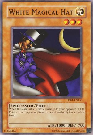 White Magical Hat (DB1-EN151) - Dark Beginning 1 Unlimited - Premium Yugioh Single from Konami - Just $0.25! Shop now at Game Crave Tournament Store