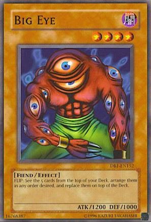Big Eye (DB1-EN152) - Dark Beginning 1 Unlimited - Premium Yugioh Single from Konami - Just $0.25! Shop now at Game Crave Tournament Store