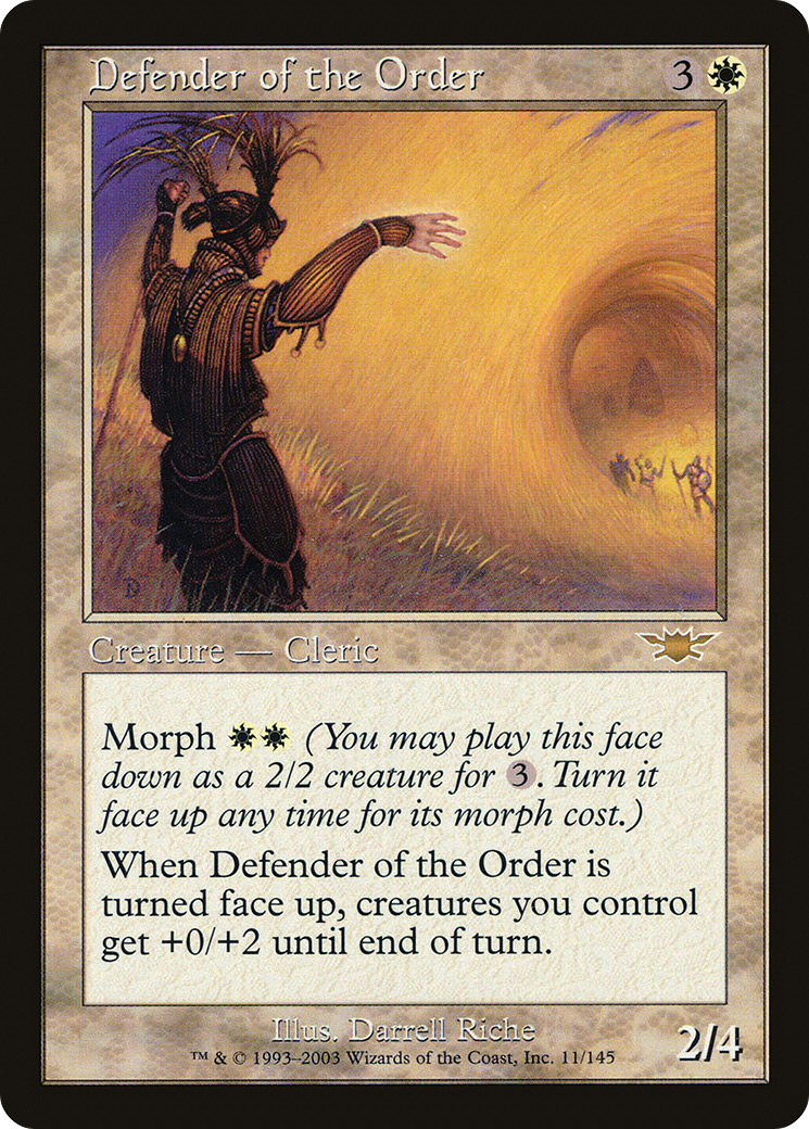 Defender of the Order (LGN-011) - Legions - Premium MTG Single from Wizards of the Coast - Just $0.08! Shop now at Game Crave Tournament Store