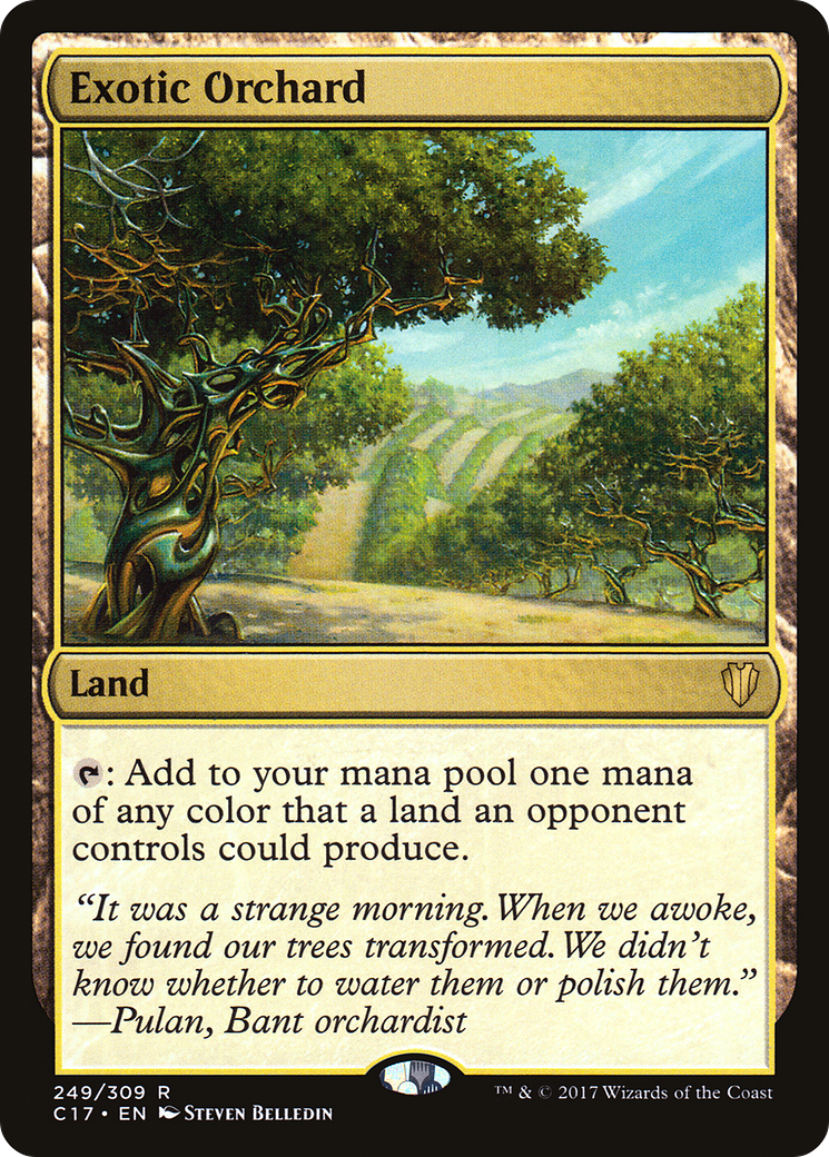Exotic Orchard (C17-249) - Commander 2017 - Premium MTG Single from Wizards of the Coast - Just $0.08! Shop now at Game Crave Tournament Store
