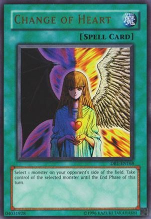 Change of Heart (DB1-EN168) - Dark Beginning 1 Unlimited - Premium Yugioh Single from Konami - Just $9.06! Shop now at Game Crave Tournament Store
