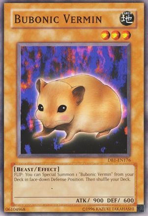Bubonic Vermin (DB1-EN176) - Dark Beginning 1 Unlimited - Premium Yugioh Single from Konami - Just $0.25! Shop now at Game Crave Tournament Store