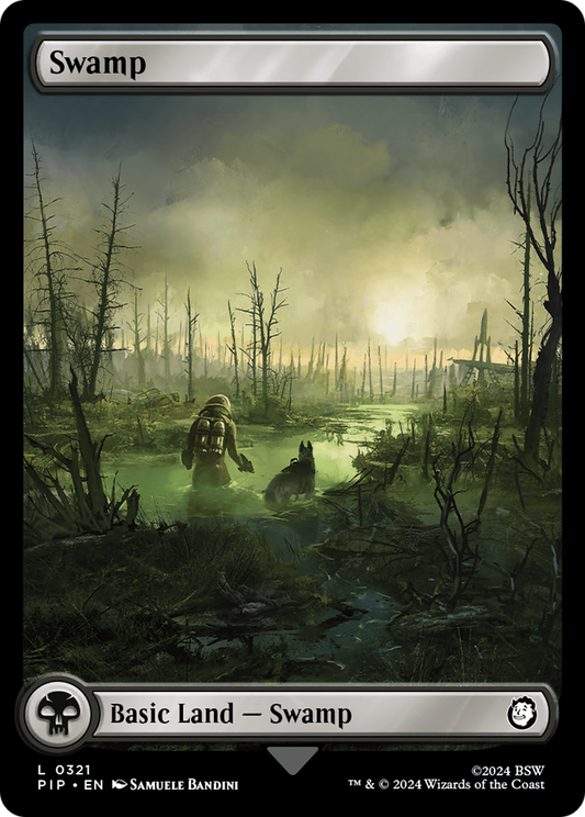 Swamp (PIP-321) - Fallout - Premium MTG Single from Wizards of the Coast - Just $0.09! Shop now at Game Crave Tournament Store