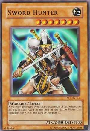 Sword Hunter (DB1-EN191) - Dark Beginning 1 Unlimited - Premium Yugioh Single from Konami - Just $0.26! Shop now at Game Crave Tournament Store