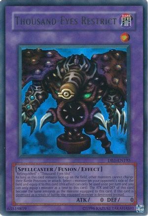 Thousand-Eyes Restrict (DB1-EN195) - Dark Beginning 1 Unlimited - Premium Yugioh Single from Konami - Just $10.78! Shop now at Game Crave Tournament Store
