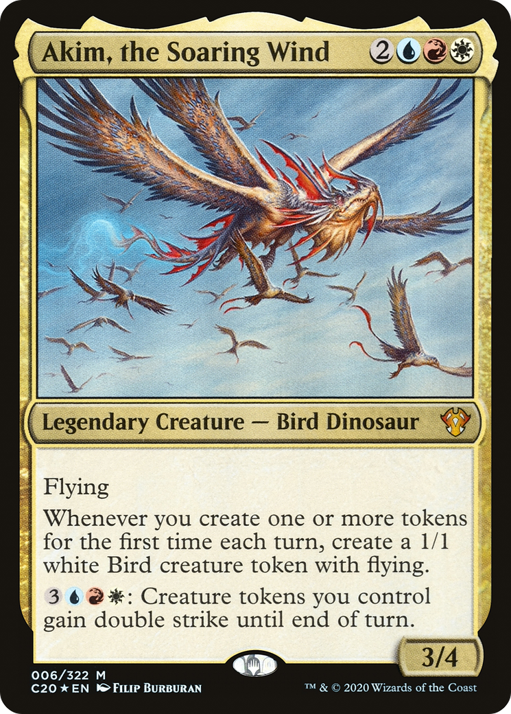 Akim, the Soaring Wind (C20-006) - Commander 2020 - Premium MTG Single from Wizards of the Coast - Just $0.08! Shop now at Game Crave Tournament Store