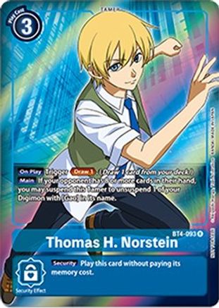 Thomas H. Norstein (Box Topper) (BT4-093) - Great Legend Foil - Premium Digimon Single from Bandai - Just $0.39! Shop now at Game Crave Tournament Store