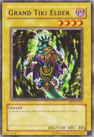 Grand Tiki Elder (DB1-EN213) - Dark Beginning 1 Unlimited - Premium Yugioh Single from Konami - Just $0.25! Shop now at Game Crave Tournament Store