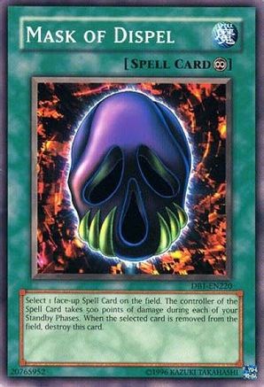 Mask of Dispel (DB1-EN220) - Dark Beginning 1 Unlimited - Premium Yugioh Single from Konami - Just $0.59! Shop now at Game Crave Tournament Store