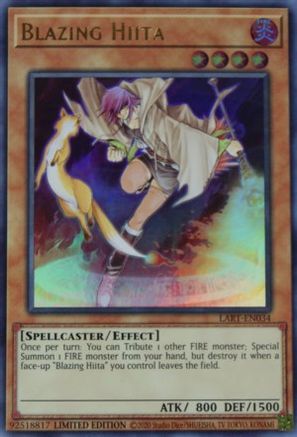 Blazing Hiita (LART-EN034) - The Lost Art Promotion Limited - Premium Yugioh Single from Konami - Just $0.34! Shop now at Game Crave Tournament Store