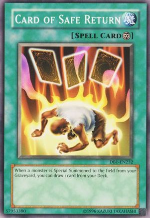 Card of Safe Return (DB1-EN232) - Dark Beginning 1 Unlimited - Premium Yugioh Single from Konami - Just $0.94! Shop now at Game Crave Tournament Store