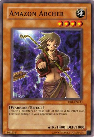 Amazon Archer (DB1-EN233) - Dark Beginning 1 Unlimited - Premium Yugioh Single from Konami - Just $0.30! Shop now at Game Crave Tournament Store
