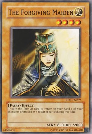 The Forgiving Maiden (DB1-EN239) - Dark Beginning 1 Unlimited - Premium Yugioh Single from Konami - Just $0.29! Shop now at Game Crave Tournament Store