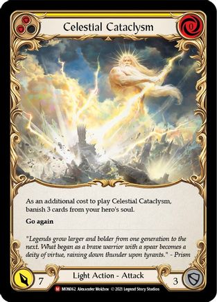 Celestial Cataclysm (MON062) - Monarch 1st Edition - Premium Flesh And Blood Single from Legend Story Studios - Just $2.66! Shop now at Game Crave Tournament Store