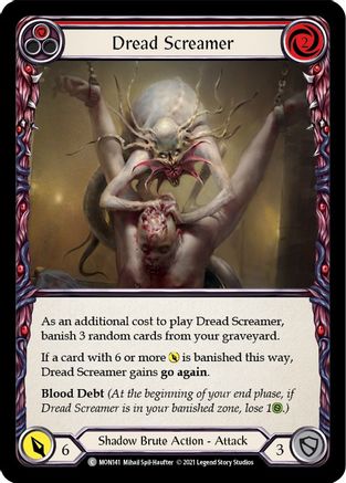 Dread Screamer (Red) (MON141) - Monarch 1st Edition Rainbow Foil - Premium Flesh And Blood Single from Legend Story Studios - Just $0.08! Shop now at Game Crave Tournament Store