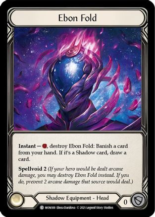 Ebon Fold (MON188) - Monarch 1st Edition Cold Foil - Premium Flesh And Blood Single from Legend Story Studios - Just $14.15! Shop now at Game Crave Tournament Store