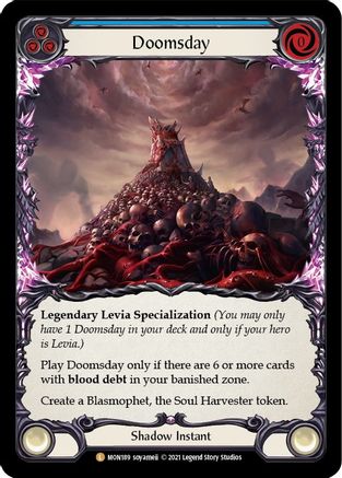 Doomsday (MON189) - Monarch Unlimited Edition Rainbow Foil - Premium Flesh And Blood Single from Legend Story Studios - Just $16.81! Shop now at Game Crave Tournament Store