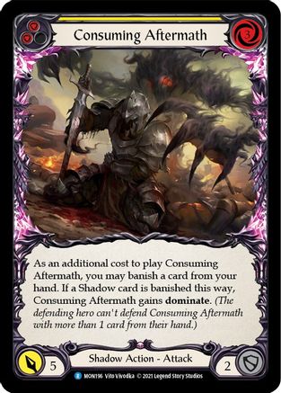 Consuming Aftermath (Yellow) (MON196) - Monarch 1st Edition Rainbow Foil - Premium Flesh And Blood Single from Legend Story Studios - Just $0.40! Shop now at Game Crave Tournament Store