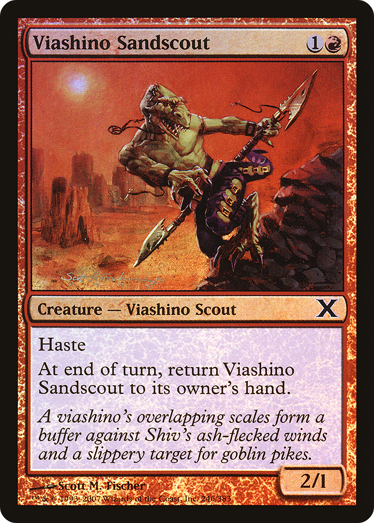 Viashino Sandscout (10E-246★) - Tenth Edition Foil - Premium MTG Single from Wizards of the Coast - Just $0.14! Shop now at Game Crave Tournament Store